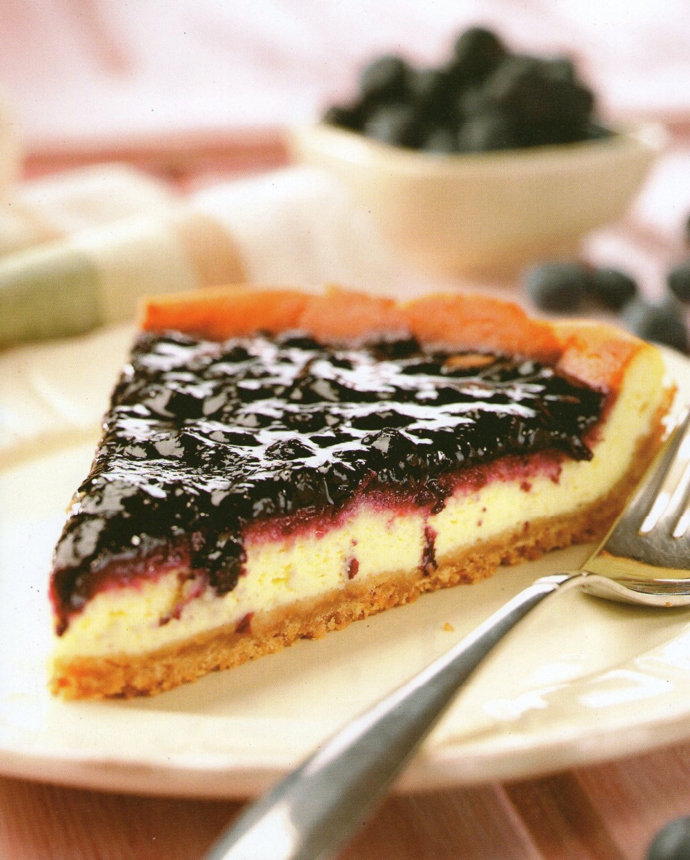 Cheese cake με βατόμουρα