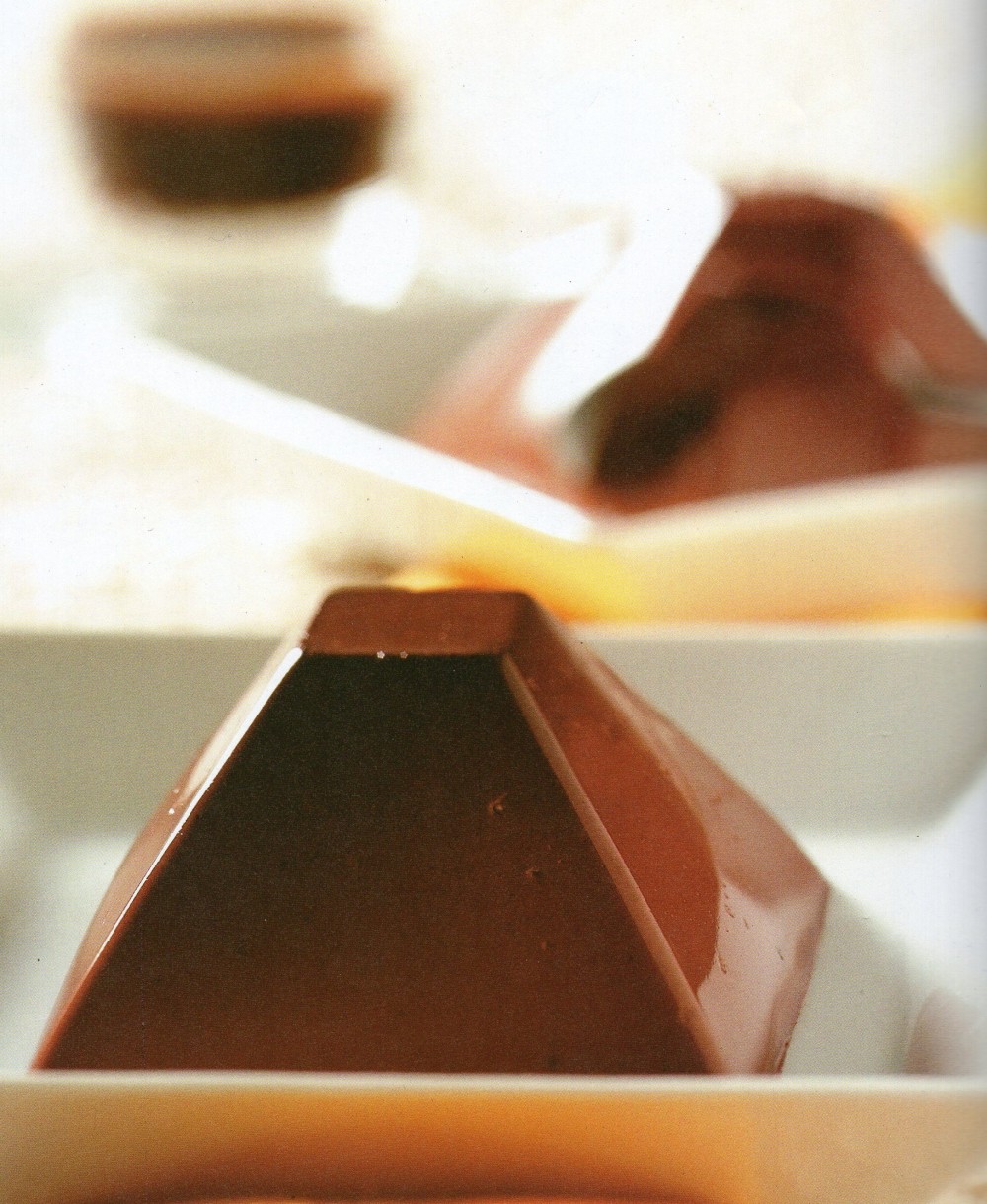 Panna cotta με σοκολάτα και καφέ