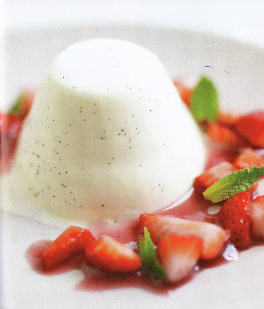Pannacotta με φράουλες