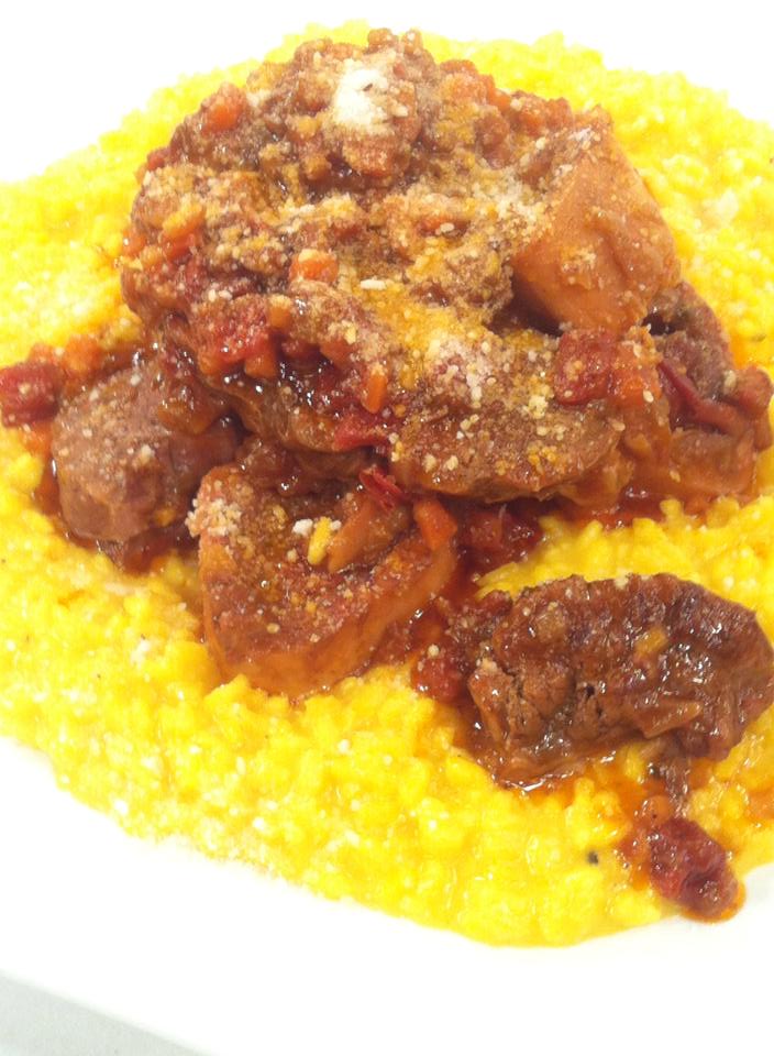 Ossobuco στο φούρνο με risotto alla milanese