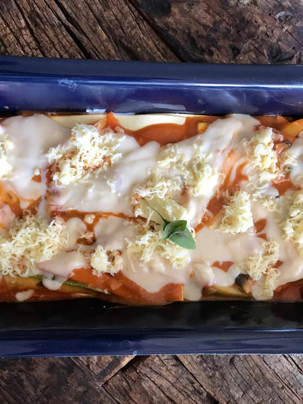 Lasagne στο φούρνο με ραγού λαχανικών